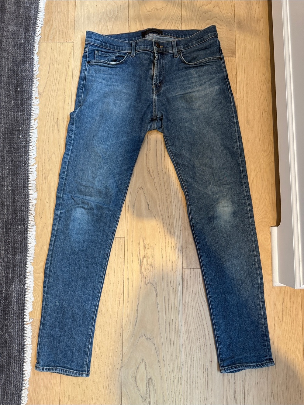 J Brand Men's Skinny Jeans in Faded Blue